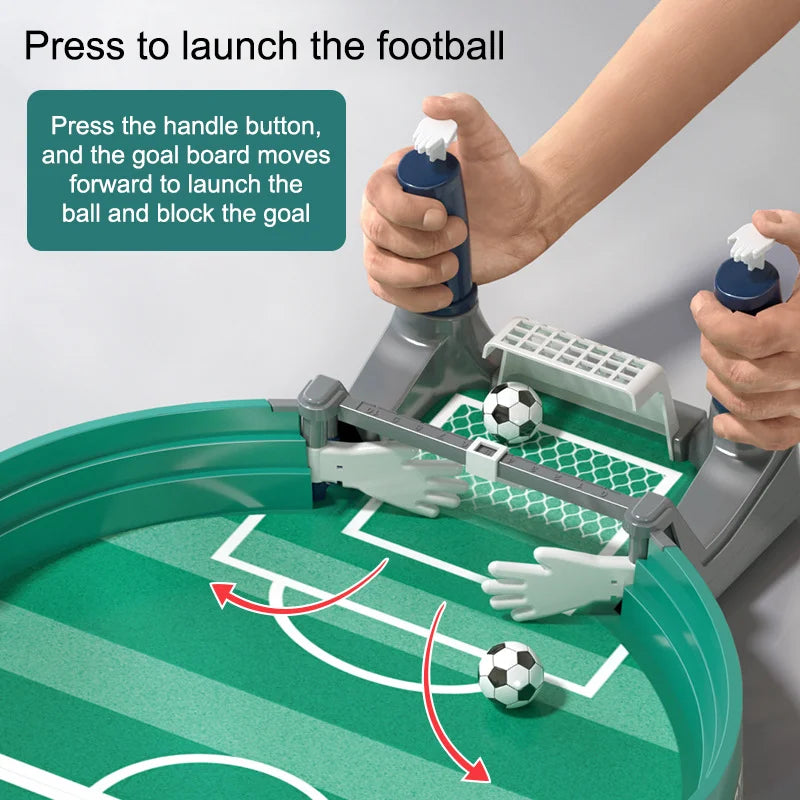 Portable Tabletop Soccer & Hockey Game – Interactive Family Fun, Mini Football Board Game for Kids & Adults, Indoor & Outdoor Party Gift