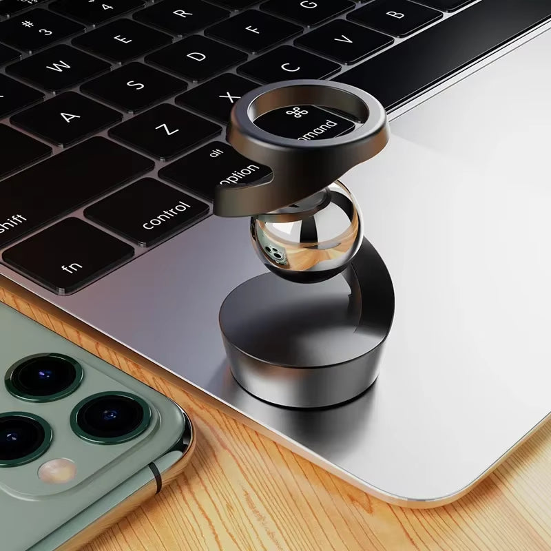 Gravity-Defying Kinetic Gyroscope | Stress Relief Floating Desk Toy & Office Decor