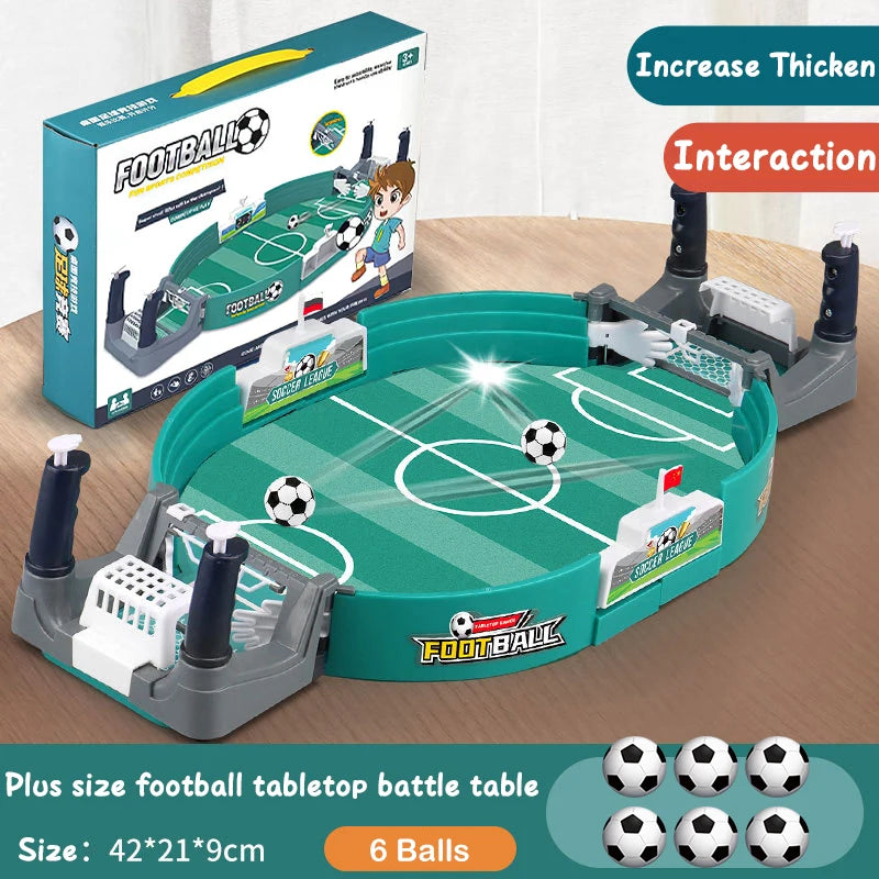 Portable Tabletop Soccer & Hockey Game – Interactive Family Fun, Mini Football Board Game for Kids & Adults, Indoor & Outdoor Party Gift