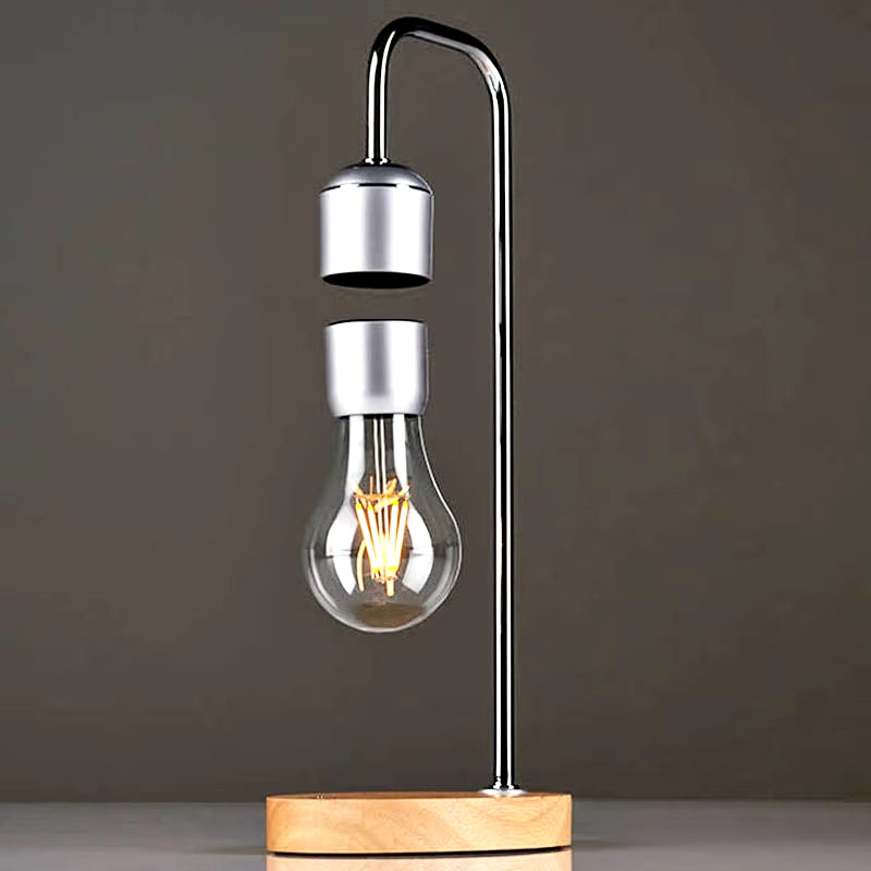 Magnetic Levitating LED Light Bulb | Floating Wireless Desk Lamp & Charger – Unique Home & Office Décor