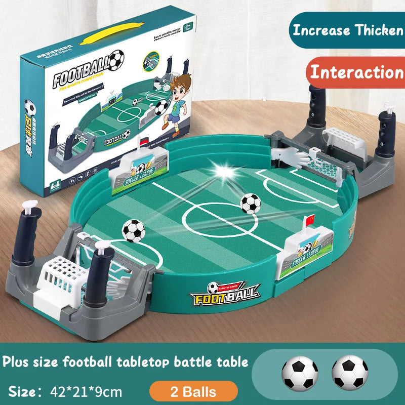 Portable Tabletop Soccer & Hockey Game – Interactive Family Fun, Mini Football Board Game for Kids & Adults, Indoor & Outdoor Party Gift