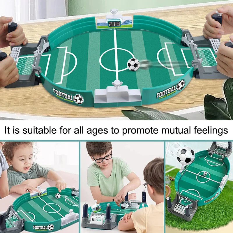 Portable Tabletop Soccer & Hockey Game – Interactive Family Fun, Mini Football Board Game for Kids & Adults, Indoor & Outdoor Party Gift