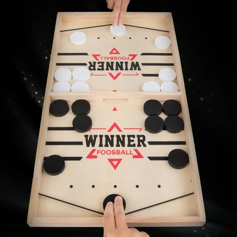 Foosball Winner Game Table – Fast Sling Puck Board Game for Kids and Adults | Parent-Child Interactive Toy | Fun Hockey Game