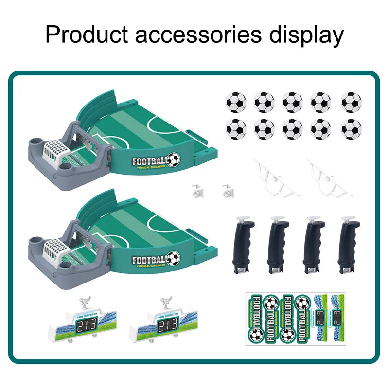 Portable Tabletop Soccer & Hockey Game – Interactive Family Fun, Mini Football Board Game for Kids & Adults, Indoor & Outdoor Party Gift