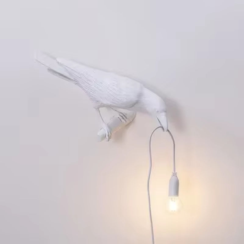 Modern Lucky Bird Table Lamp | Creative Resin Animal Light for Bedroom, Living Room & Home Decor | LED E12 Lighting Fixture