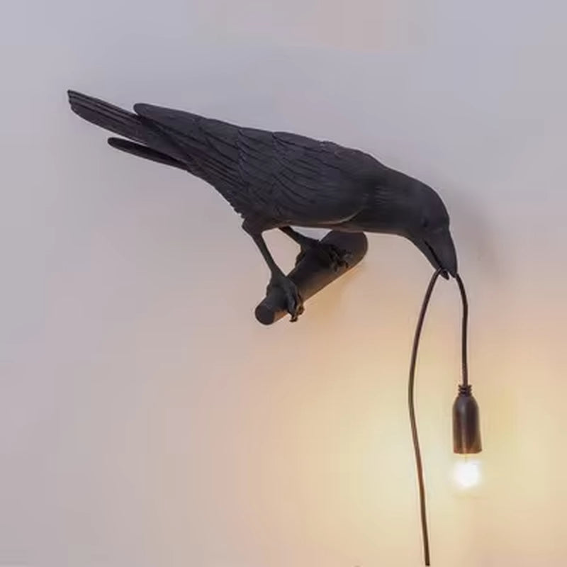 Modern Lucky Bird Table Lamp | Creative Resin Animal Light for Bedroom, Living Room & Home Decor | LED E12 Lighting Fixture