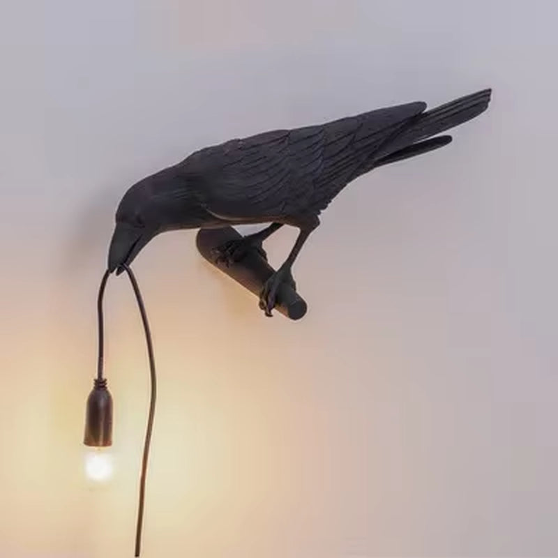 Modern Lucky Bird Table Lamp | Creative Resin Animal Light for Bedroom, Living Room & Home Decor | LED E12 Lighting Fixture