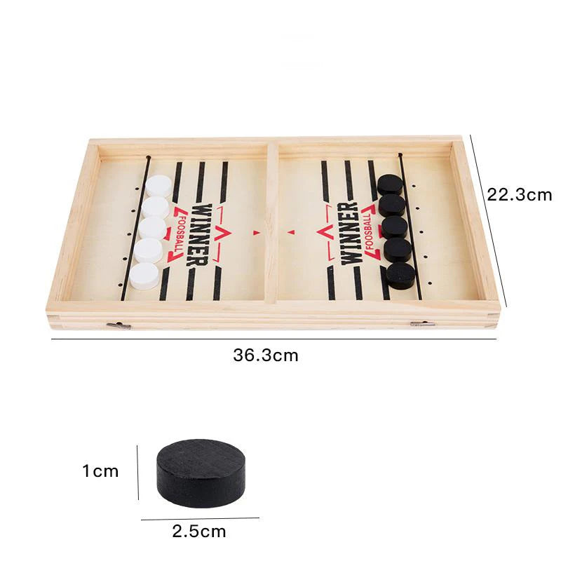 Foosball Winner Game Table – Fast Sling Puck Board Game for Kids and Adults | Parent-Child Interactive Toy | Fun Hockey Game