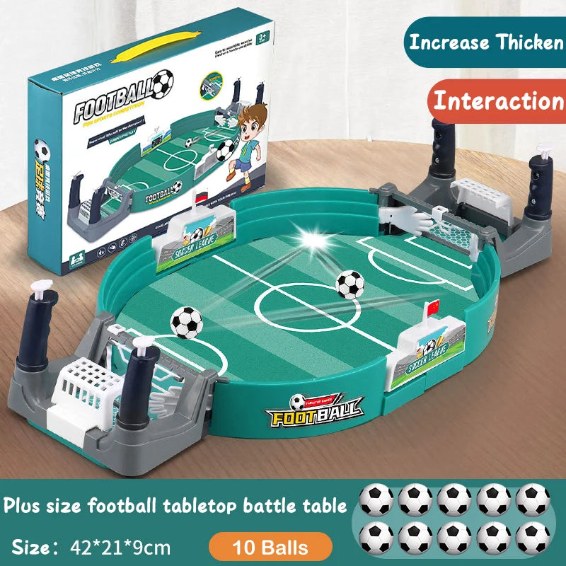 Portable Tabletop Soccer & Hockey Game – Interactive Family Fun, Mini Football Board Game for Kids & Adults, Indoor & Outdoor Party Gift