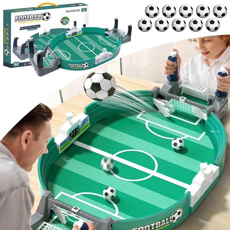 Portable Tabletop Soccer & Hockey Game – Interactive Family Fun, Mini Football Board Game for Kids & Adults, Indoor & Outdoor Party Gift