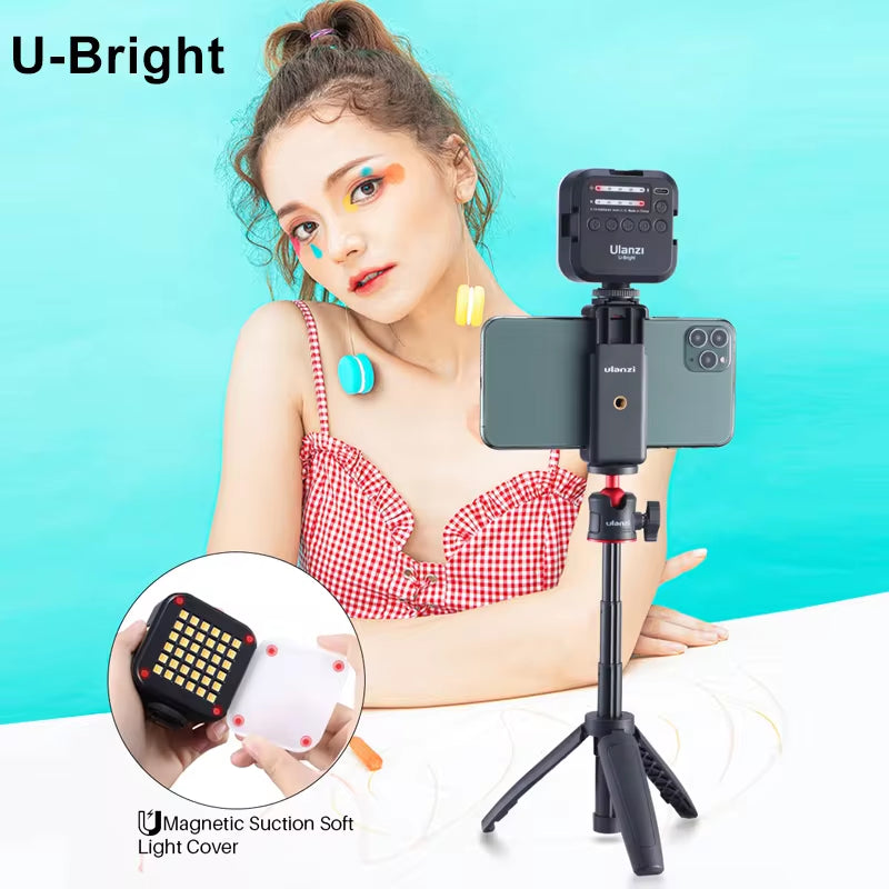 VL81 LED Video Light | 3200-5600K Adjustable Mini Vlog Fill Light – 3000mAh Rechargeable Panel for Photography & Video